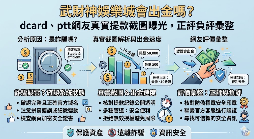 武財神娛樂城會出金嗎？dcard、ptt網友真實提款截圖曝光，正評負評彙整