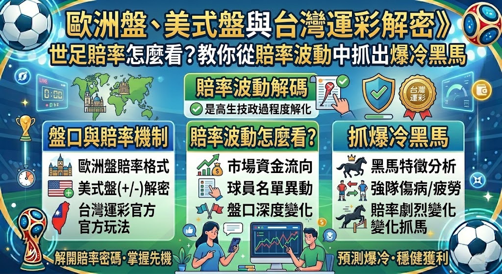 世足賠率怎麼看？教你從賠率波動中抓出爆冷黑馬