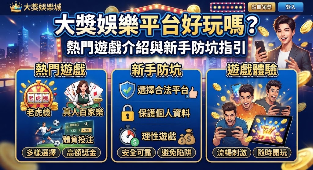 大獎娛樂平台好玩嗎?熱門遊戲介紹與新手防坑指引